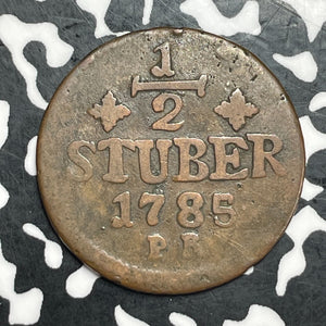 1785 Germany Julich-Berg 1/2 Stuber Half Stuber Lot#T6454
