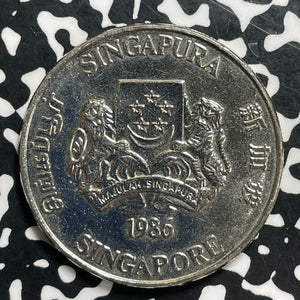 1986 Singapore 10 Dollars Lot#C0600 Year of the Tiger