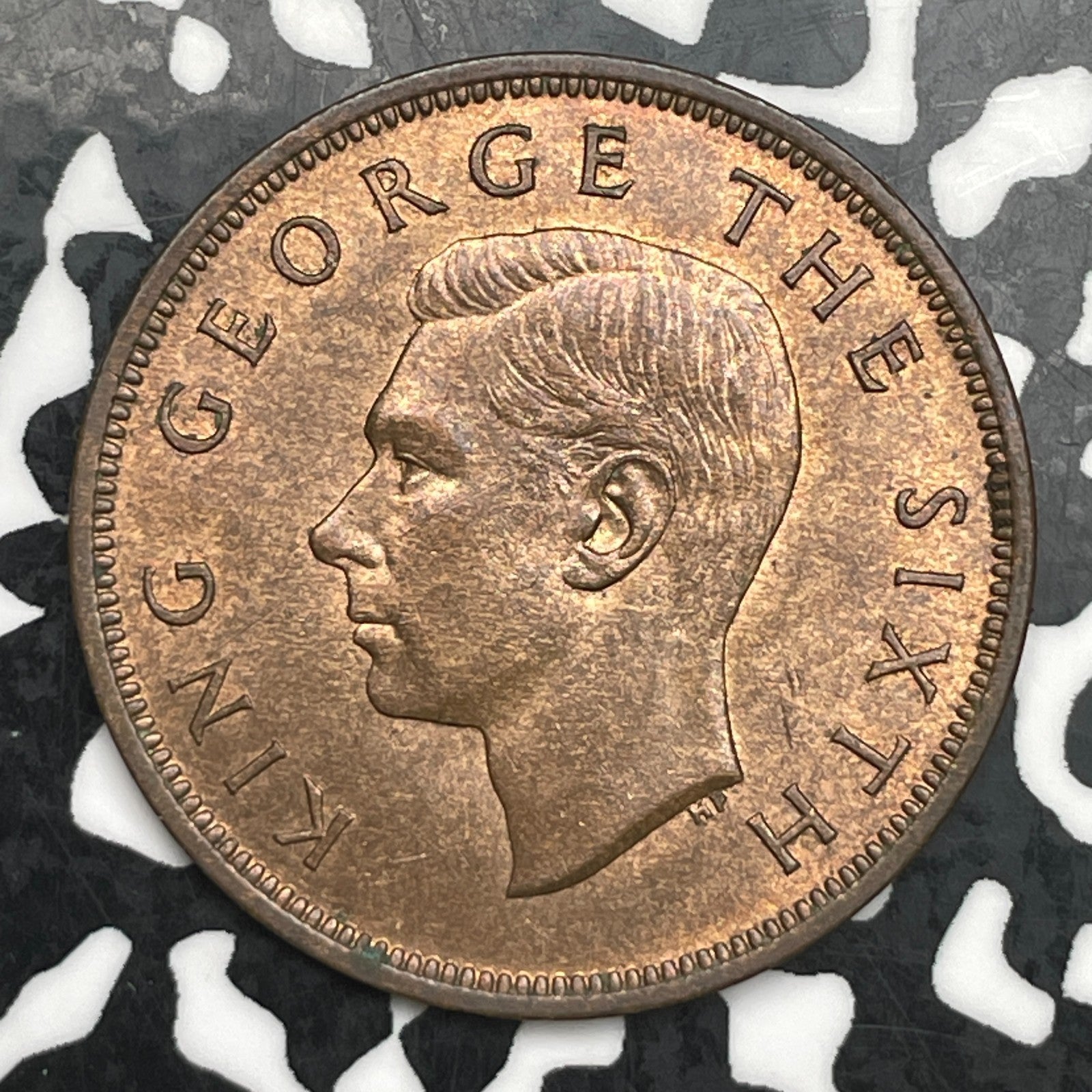 1950 New Zealand 1 Penny Lot#F7261 High Grade! Beautiful!