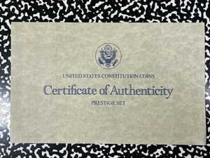 1987 U.S. Mint 6x Coin Prestige Set Lot#B2503 Including Silver! With Box & C.O.A