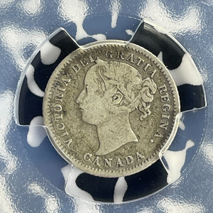 1875-H Canada 10 Cents PCGS VF20  Lot#G882 Silver! Key Date!