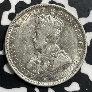 1916-M Australia 1 Shilling Lot#T1436 Silver! Nice Detail, Old Cleaning