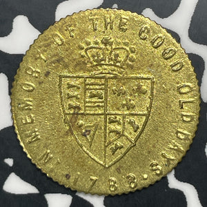 1788 Great Britain 1/2 Guinea Gaming Token Lot#C0413