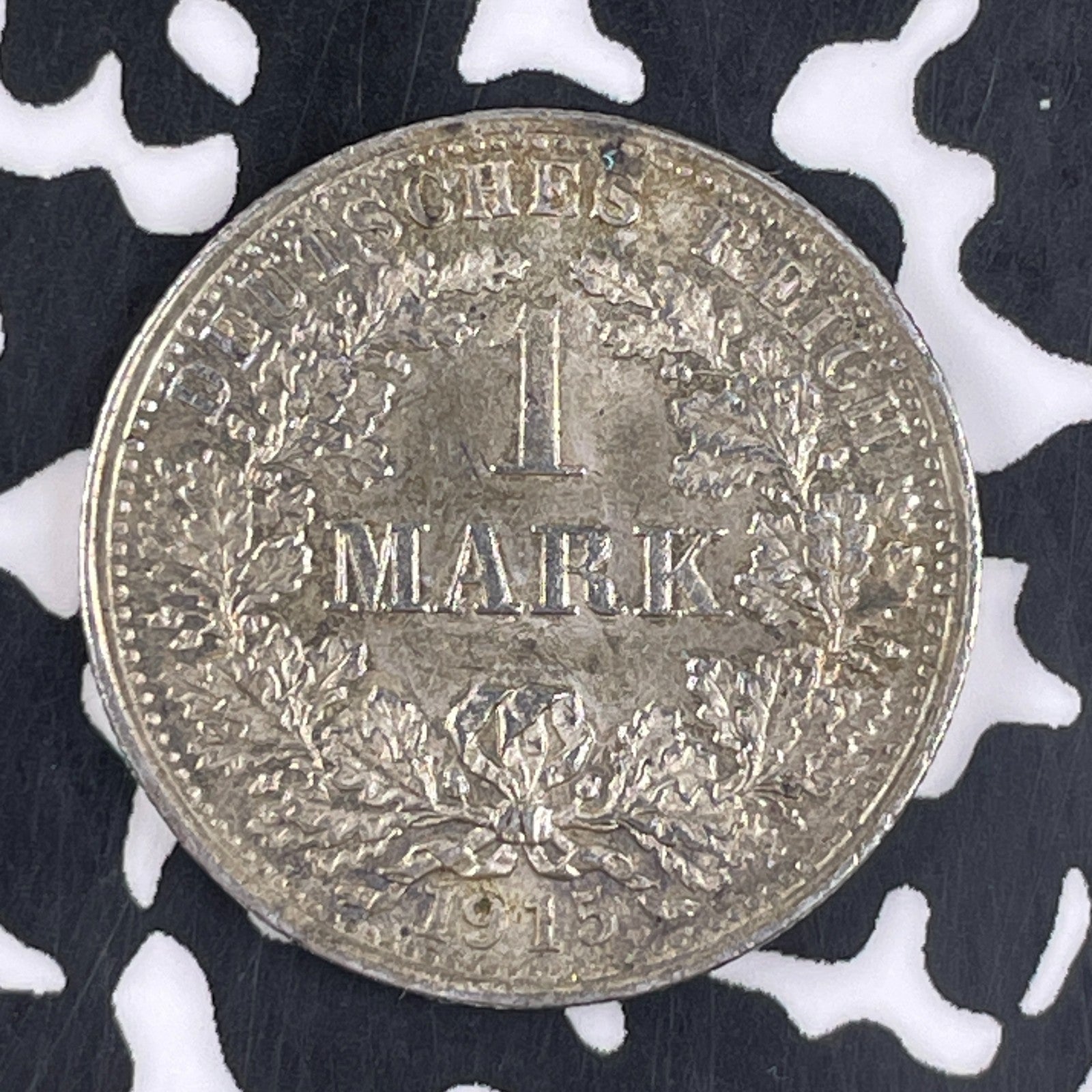 1915-F Germany 1 Mark Lot#F2603 Silver! High Grade! Beautiful!