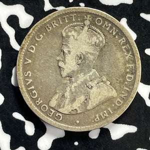 1917-M Australia 1 Shilling Lot#T9497 Silver!