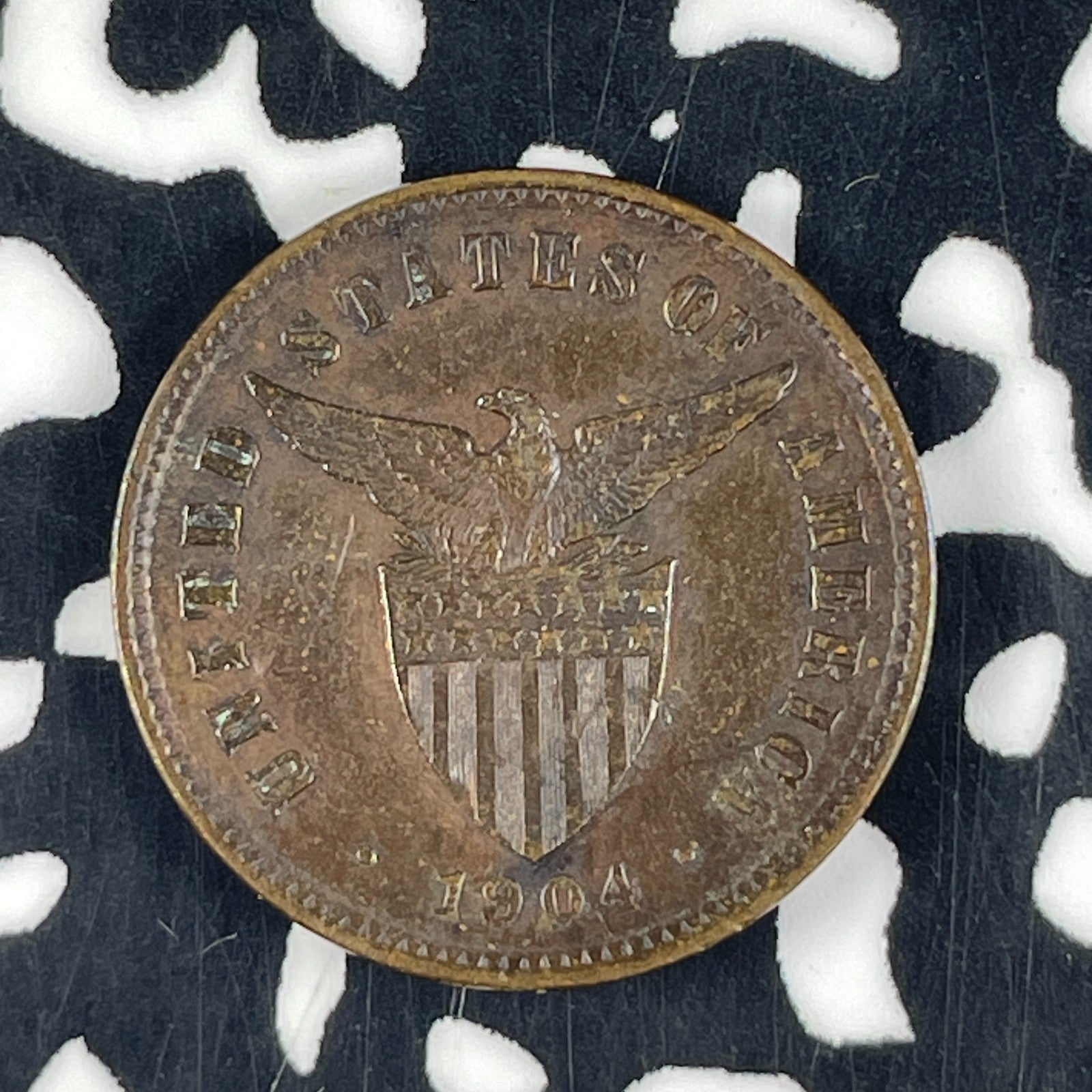 1904 U.S. Philippines 1/2 Centavo Half Centavo Lot#F1587