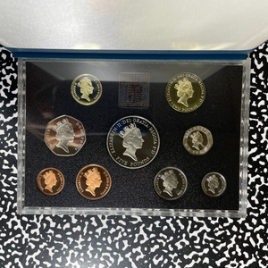 1996 Great Britain 9x Coin Proof Set Lot#B2675 With Case & C.O.A.