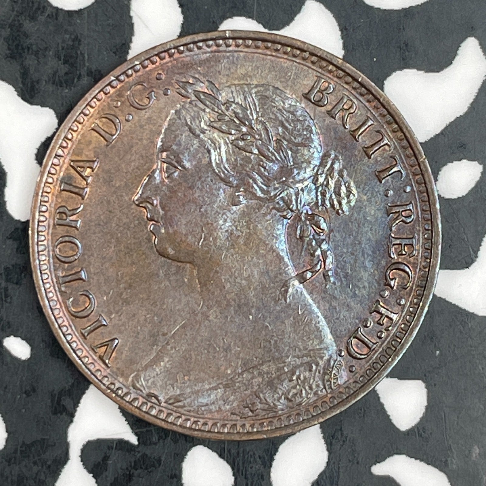1891 Great Britain 1 Farthing Lot#F3378 High Grade! Beautiful!