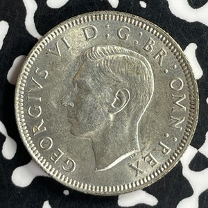 1939 Great Britain 1 Shilling Lot#T6784 Silver! High Grade! Beautiful!