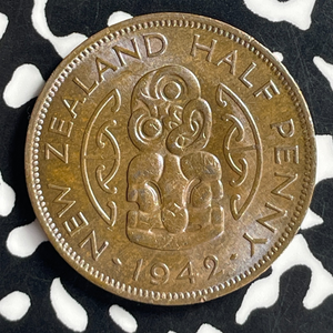 1942 New Zealand 1/2 Penny Half Penny Lot#T7133 High Grade! Beautiful!