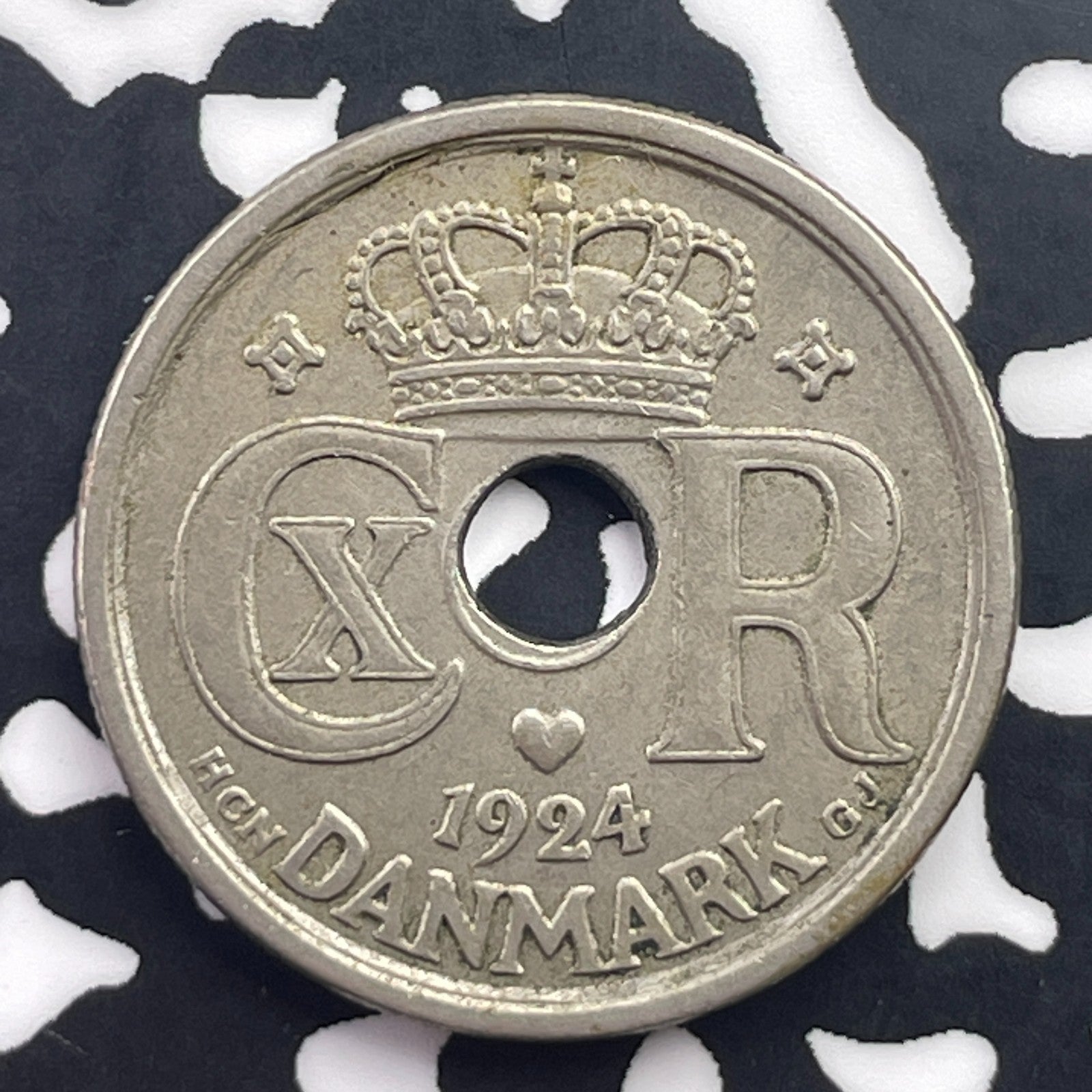 1924 Denmark 25 Ore Lot#C4842