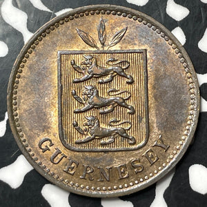 1885-H Guernsey 4 Doubles Lot#E8824 High Grade! Beautiful!