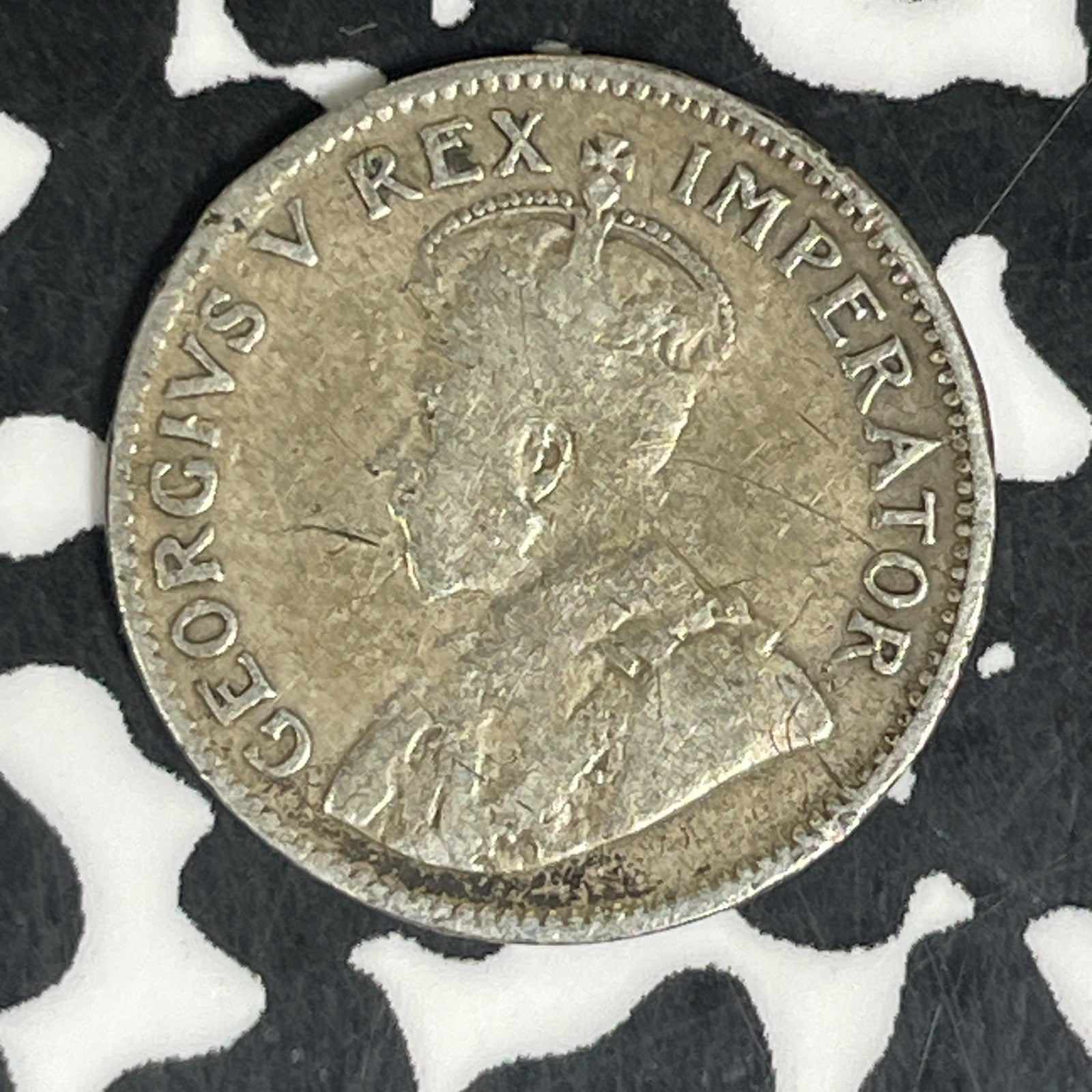 1932 South Africa 3 Pence Threepence Lot#C5979 Silver!