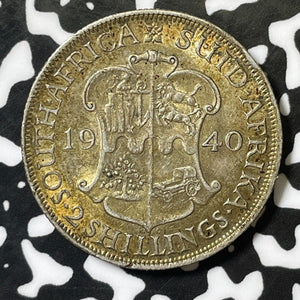 1940 South Africa 1 Florin Lot#E4894 Silver! Nice!