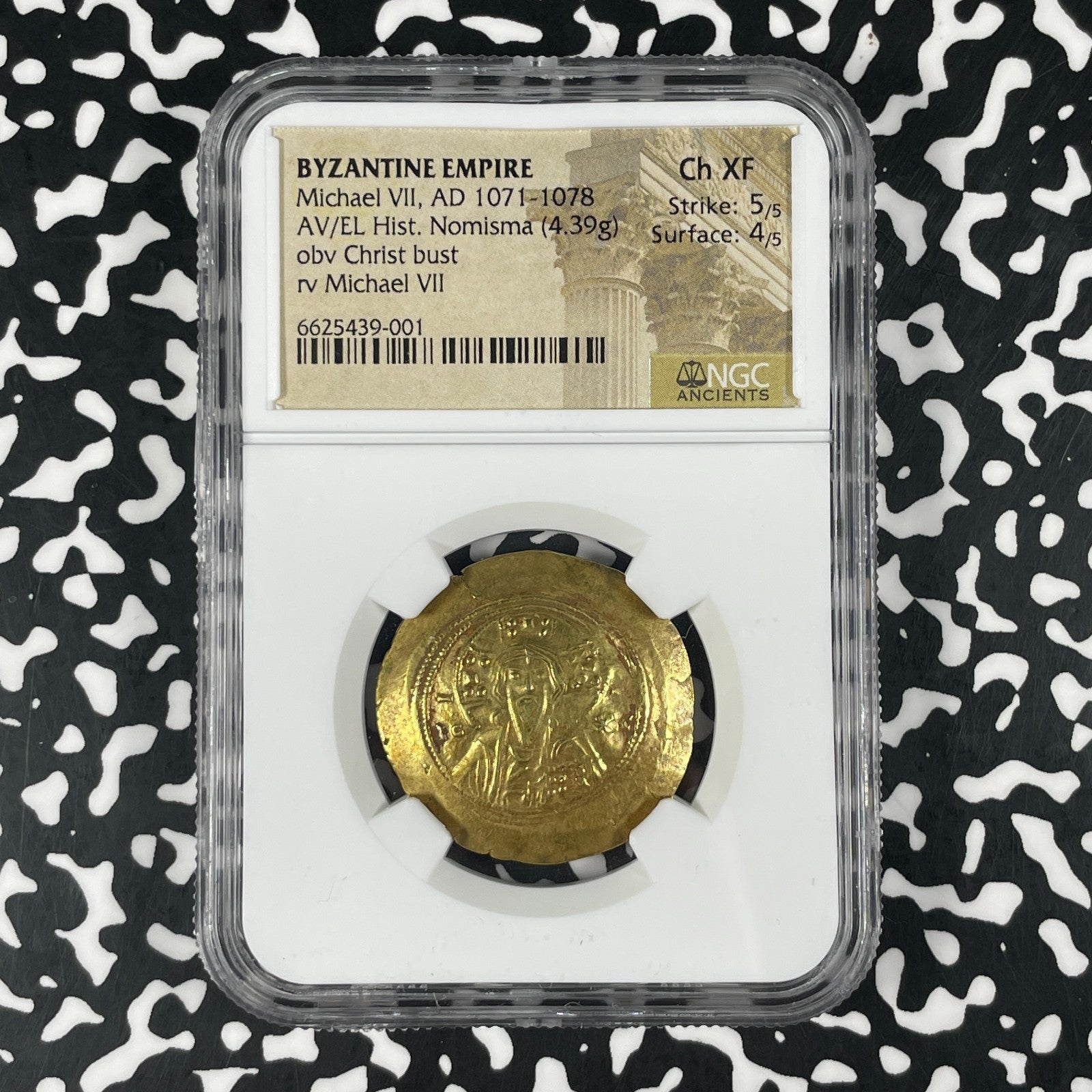(1071-78) Byzantine Empire Michael VII Nomisma NGC Ch XF Lot#G3293 Gold!