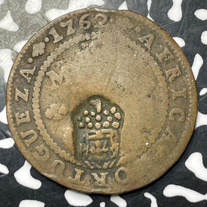 (1837) Angola 1/2 Macuta C/S On 1762 1/4 Macuta Lot#MK170 KM#49.1