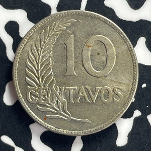 1920 Peru 10 Centavos Lot#T9161 High Grade! Beautiful!