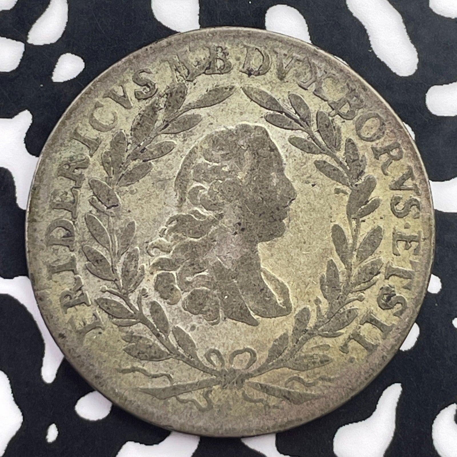 1761-CLR Germany Braudenburg-Bayreuth 20 Kreuzer Lot#C5475 Silver! Scarce!