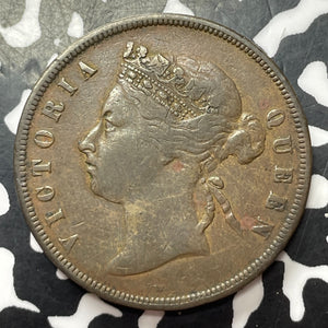1875-W Straits Settlements 1 Cent Lot#JM8995 Nice!