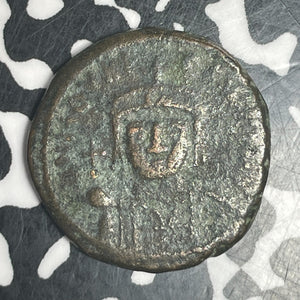(582-602 AD) Byzantine Empire Maurice Tiberius 1/2 Follis Lot#T6114