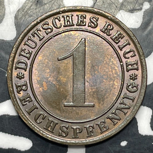 1934-A Germany 1 Pfennig Lot#E8337 High Grade! Beautiful!