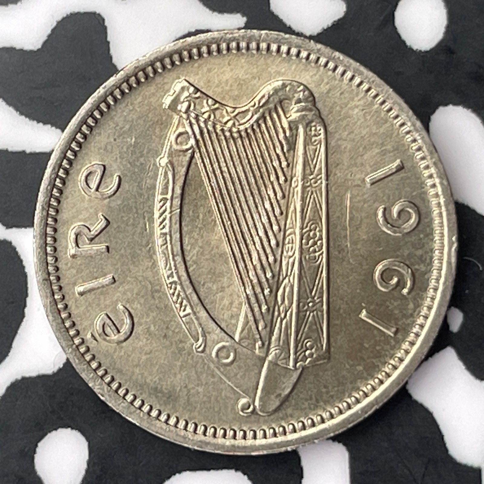 1961 Ireland 3 Pence Threepence Lot#C4282 High Grade! Beautiful!