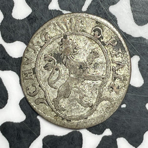 1744-O Germany Pfalz 2 Kreuzer Lot#T6480 Silver! Scarce!