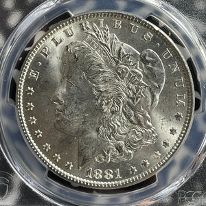 1881 U.S. $1 Morgan Dollar PCGS MS63 Lot#G574 Silver! Choice UNC!