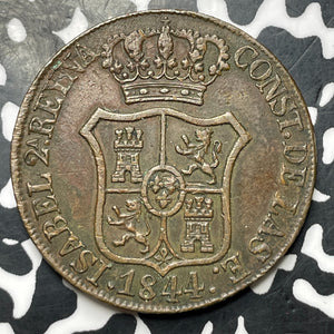 1844 Spain Catalonia 6 Quartos Lot#MK338