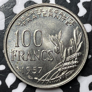 1957 France 100 Francs Lot#D8031 High Grade! Beautiful!