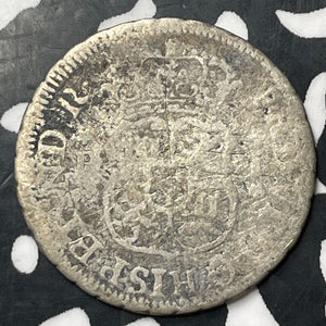 1755-LM JD Peru 1 Real Lot#E6839 Silver! Low Grade