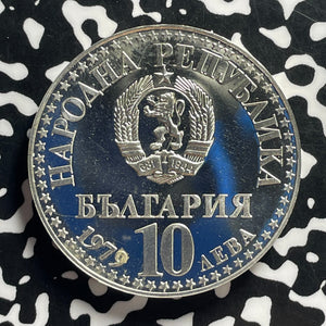 1979 Bulgaria Space Exploration 10 Leva Lot#JM0028 Large Silver! Proof!