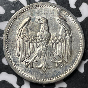 1924-A Germany 1 Mark Lot#E1392 Silver! High Grade! Beautiful!