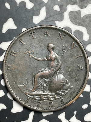 1799 Great Britain 1/2 Penny Half Penny Lot#T9060
