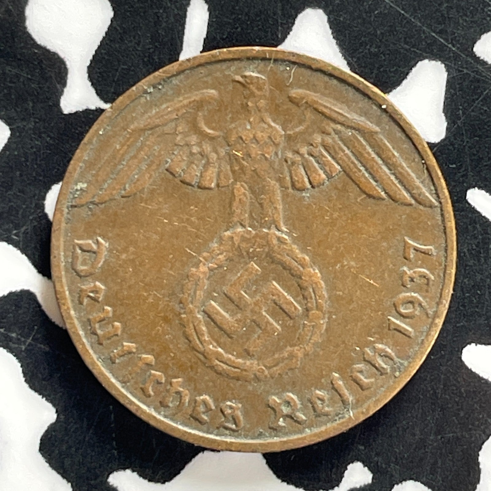 1937-D Germany 1 Pfennig Lot#C3234