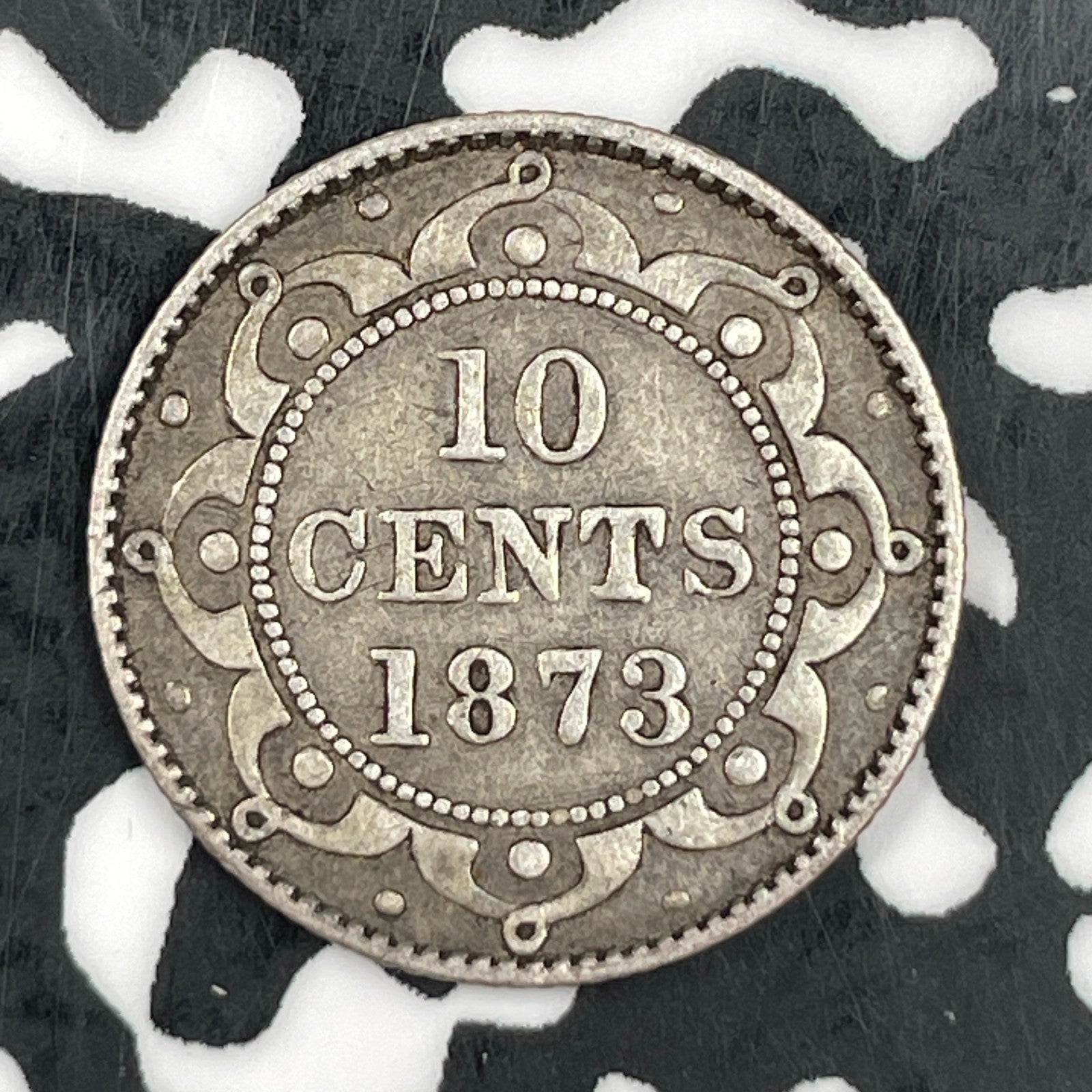 1873 Newfoundland 10 Cents Lot#JM1444 Silver! Key Date!
