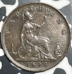 1893 Great Britain Farthing Lot#T9294