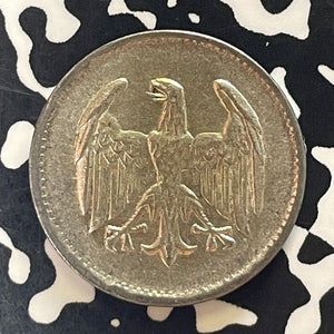 1925-D Germany 1 Mark Lot#T5810 Silver! Nice!