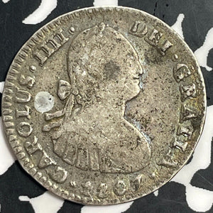 1807-Mo TH Mexico 1 Real Lot#T0062 Silver!