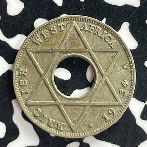 1934 British West Africa 1/10 Penny Lot#T7530