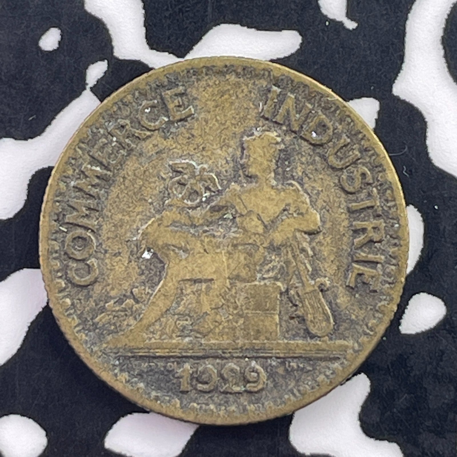 1929 France 50 Centimes Lot#C7376 Beautiful Detail, Cleaned