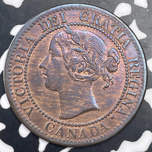 1859 Canada Large Cent Lot#C1357 Beautiful Detail, Old Cleaning