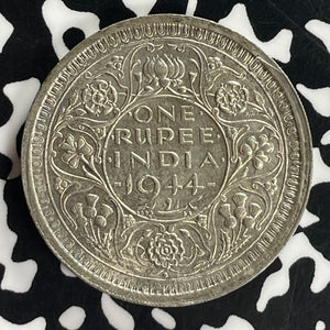 1944 India 1 Rupee Lot#T8046 Silver! High Grade! Beautiful!