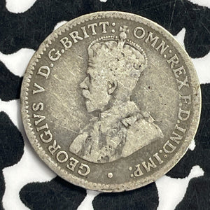 1917-M Australia 3 Pence Threepence Lot#C0732 Silver!