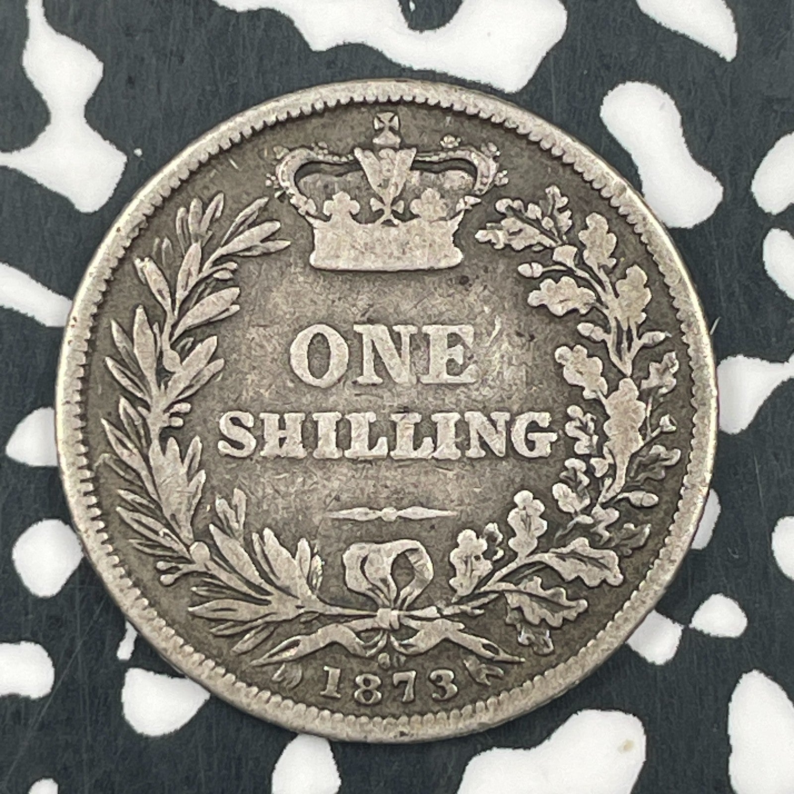 1873 Great Britain 1 Shilling Lot#F5691 Silver!
