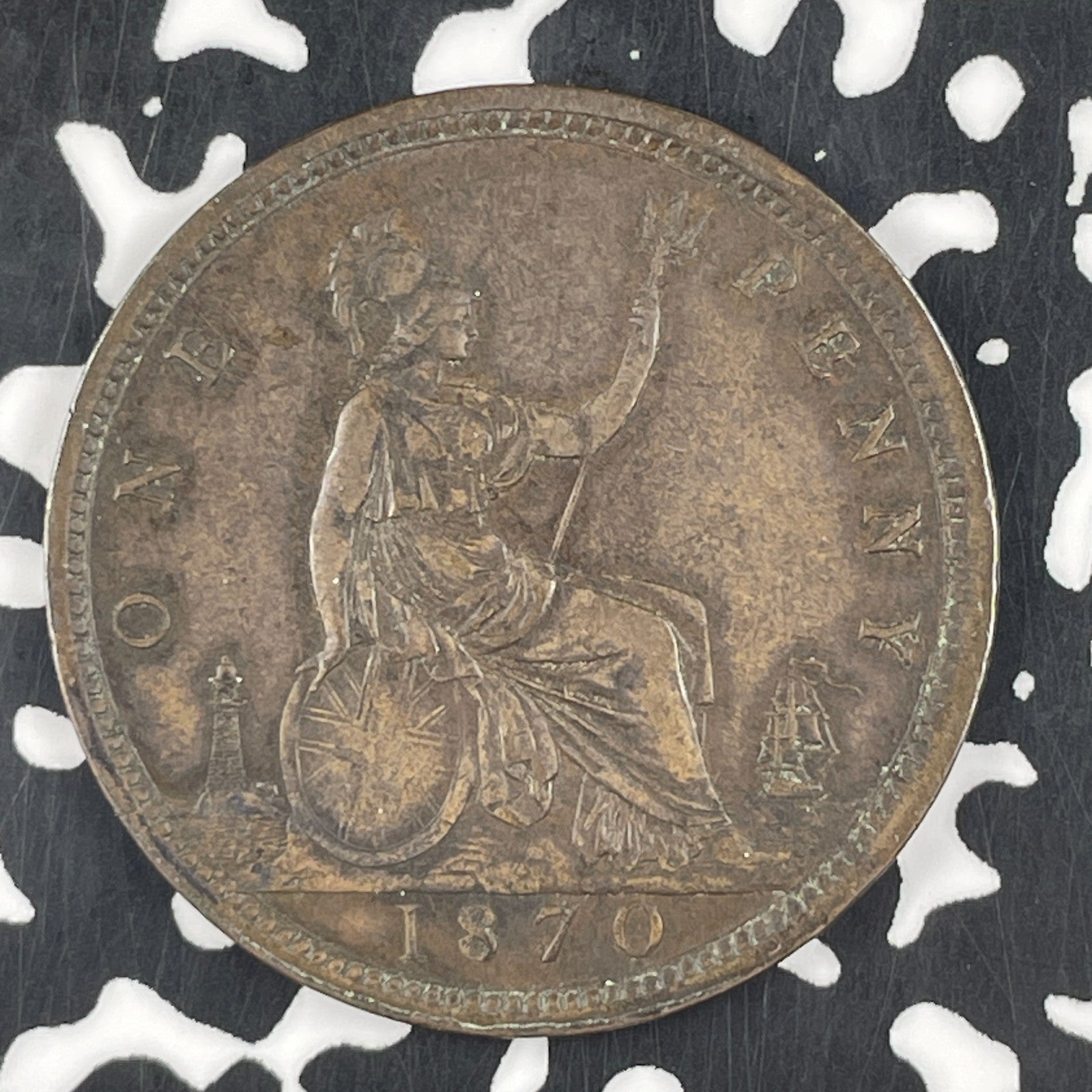1870 Great Britain 1 Penny Lot#F3455 Nice!
