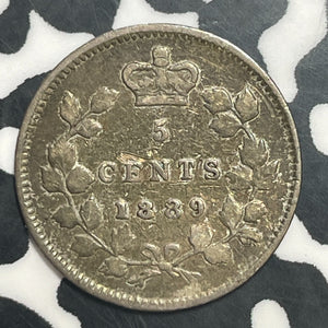 1889 Canada 5 Cents Lot#T2277 Silver! Key Date!