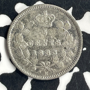 1883-H Canada 5 Cents Lot#JM9645 Silver! Better Date