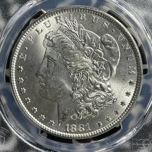 1881 U.S. $1 Morgan Dollar PCGS MS63 Lot#G543 Silver! Choice UNC!