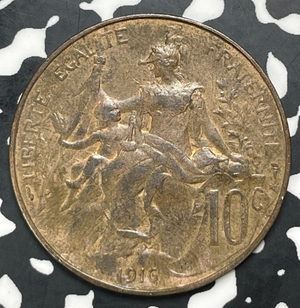 1916 France 10 Centimes Lot#C0326 Nice!